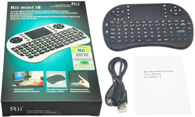 

VibeX ™ Mini i8+ 2.4G TouchPad Mouse for Tablet Mini PC Wireless, Bluetooth Gaming Keyboard(Black)