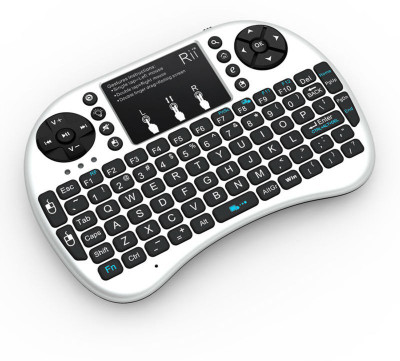 

VibeX ™ Mini i8+ 2.4G Gaming Backlit English With TouchPad Mouse for Tablet Mini PC Wireless, Bluetooth Gaming Keyboard(White)