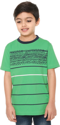 

Body Glove Boy's Printed Cotton T Shirt(Green, Pack of 1