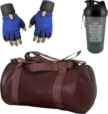 

Hyper Adam Stylish Multi-purpose Gym Bag, Protein Shaker And Gym Glove With Wrist Support Combo Gym & Fitness Kit