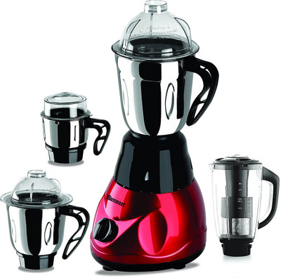 Sunmeet MG17-TA-MRF-82 1000 W Juicer Mixer Grinder(Black, Red, 4 Jars)