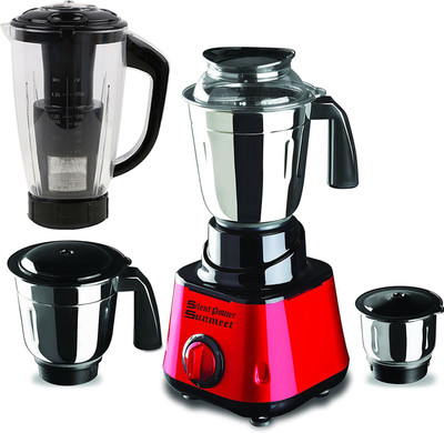 

SilentPowerSunmeet MG17-TA-Gal-146 800 W Juicer Mixer Grinder(Red, 4 Jars)