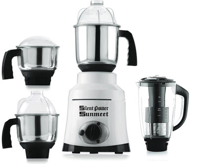 

SilentPowerSunmeet MG17-TA-Tur-103 550 W Juicer Mixer Grinder(White, 4 Jars)