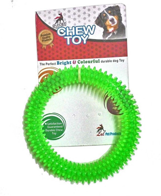 

Foodie Puppies Chew Spike Dental Play Ring Dog Toy (Color May Vary) Rubber Chew Toy For Dog