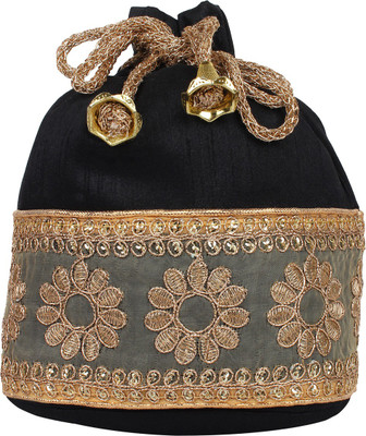 

Anekaant Mesh Potli(Black)