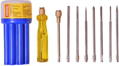 

Visko Combination Screwdriver Set(Pack of 9), Blue
