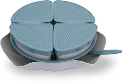 

Jaypee Blossom Grey Bowl Spoon Tray Serving Set(Pack of 1)