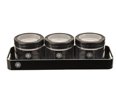 Jaypee Plus Translite Black Tray, Container Serving Set(Pack of 1)