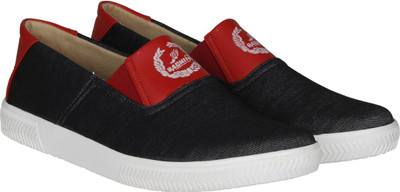 

Bachini Elegant Canvas Loafers For Men(Grey, Red