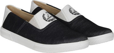 

Bachini Elegant Canvas Loafers For Men(Grey, White