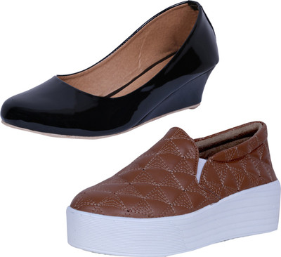

IndiWeaves Sneakers For Women(Black, Brown
