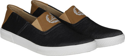 

Bachini Elegant Canvas Loafers For Men(Grey, Tan