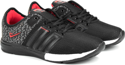 

footstair Casuals For Men(Black, Black red