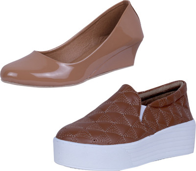 

IndiWeaves Sneakers For Women(Brown, Brown