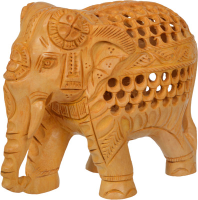 

sharada International WEW1 Decorative Showpiece - 10 cm(Wooden, Gold)