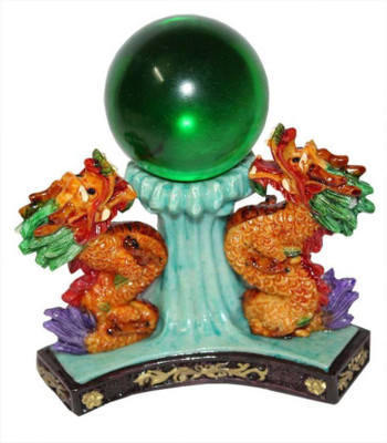 

MYEBIZSTORE Feng Shui Dragon for More Romance Strength Good Health and Happiness Decorative Showpiece - 12 cm(Polyresin, Multicolor)