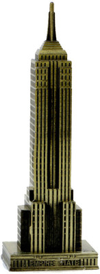 

Gooddeals Antique finish NY Souvenir Empire State Building Metal Miniature statue small Decorative Showpiece - 18 cm(Bronze, Brown)