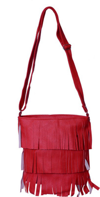 

refresh global trade Girls Casual Orange PU Sling Bag