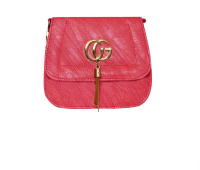 

FASSO Girls Casual Pink PU Sling Bag