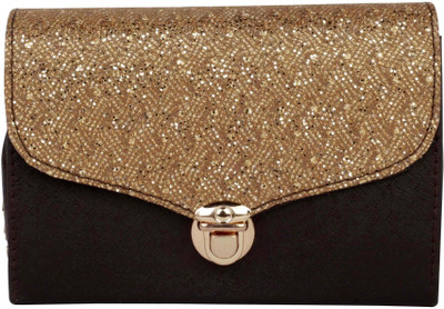 rovec Girls Evening/Party Brown Leatherette Sling Bag