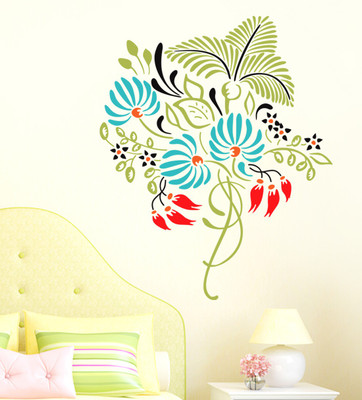 

Orange and Orchid  PVC Vinyl Sticker(Pack of 1, Multicolor