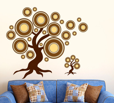 

Orange and Orchid  PVC Vinyl Sticker(Pack of 1, Multicolor