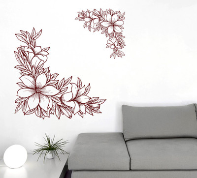 

Orange and Orchid  PVC Vinyl Sticker(Pack of 1, Multicolor