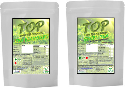 Top Organic Chamomile Mint Tea with Organic Rose Green Tea (150 gms) Herbal Tea Vacuum Pack(150 g)