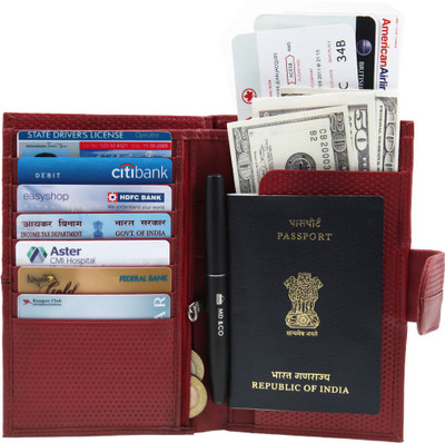 

MATHANI Tree Shower RED PASSPORT HOLDER(Red)