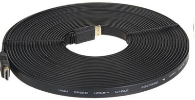 

DCT TV-out Cable HDMI CABLE 10M 1.4V FLAT TYPE(Black, For TV)