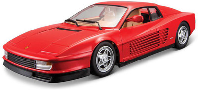 

Bburago Brand New Ferrari Testarossa, Scale 1/24 Diecast Model Car, Color - Red(Red)