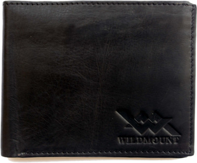 

Wildmount Men Black Genuine Leather Wallet(5 Card Slots)