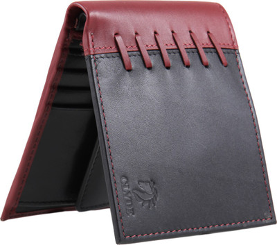 

CLYDE Men Red Genuine Leather Wallet(8 Card Slots)