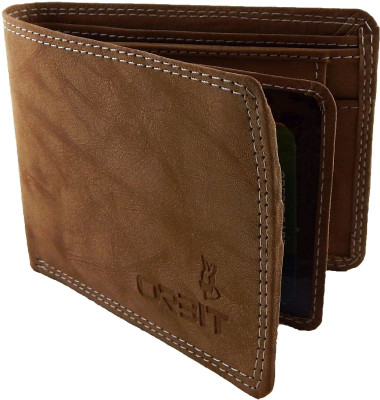 

Orbit Men Beige Genuine Leather, Fabric Wallet(5 Card Slots), Rust