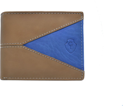 

creative edge Men Tan Genuine Leather Wallet(6 Card Slots)