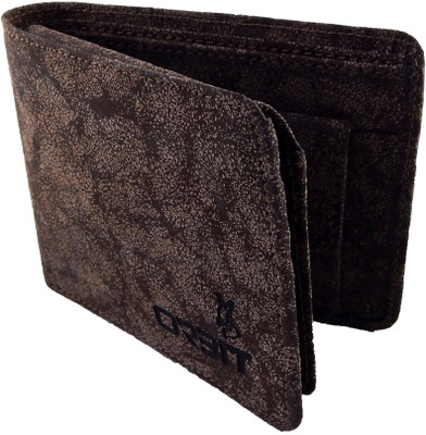 

Orbit Men Brown Genuine Leather, Fabric Wallet(6 Card Slots)