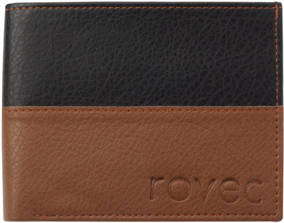 

rovec Men Black Artificial Leather Wallet(4 Card Slots)
