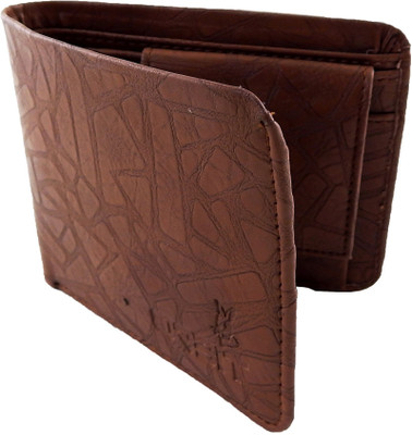

Orbit Men Tan Genuine Leather, Fabric Wallet(5 Card Slots)