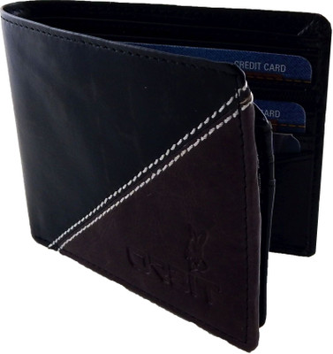 

Orbit Men Black Genuine Leather, Fabric Wallet(9 Card Slots)