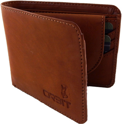 

Orbit Men Beige Genuine Leather, Fabric Wallet(6 Card Slots), Rust