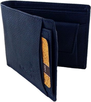 

Orbit Men Blue Genuine Leather, Fabric Wallet(7 Card Slots)