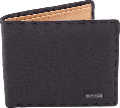 

Spykar Men Black Genuine Leather Wallet(8 Card Slots)