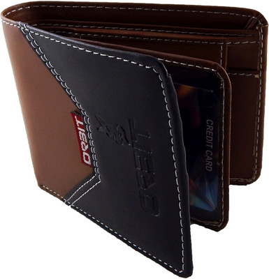 

Orbit Men Beige Genuine Leather, Fabric Wallet(5 Card Slots), Rust
