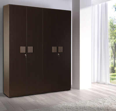 

HomeTown Tiago Engineered Wood 4 Door Wardrobe(Finish Color - Wenge)