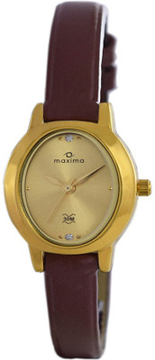 Maxima Analog Gold Dial Women's Watch - For Women