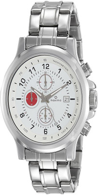 

Maxima Chronograph White Dial Men's Watch - For Men
