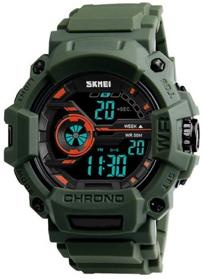 Skmei Multifunction Chronograph Military Blue Digital Sports Watch For Men (Dark Green) Watch  - For Boys   Watches  (Skmei)