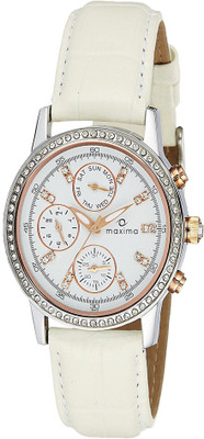 

Maxima Attivo Analog White Dial Women's Watch - For Women