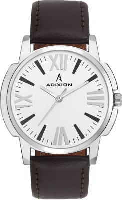 ADIXION 9502SLA3 New Stainless Steel watch with Genuine Leather Strep Watch  - For Men   Watches  (Adixion)