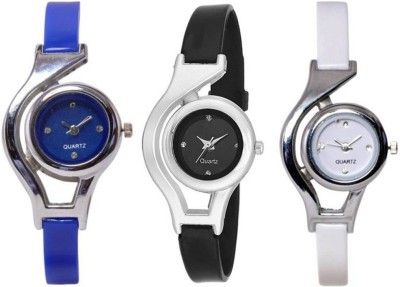 Frida blue,black,white w.c analogue stylish designer watches for girls and women Watch  - For Girls   Watches  (Frida)